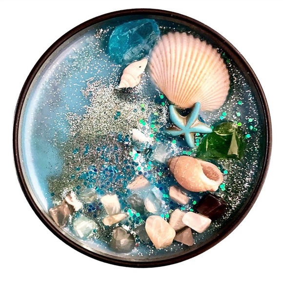 Sea Witch Soy Candle 🌊 Saltwater and Driftwood Scent - Picture 2 of 5